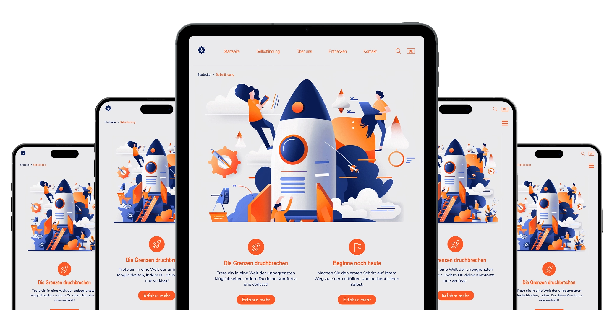 Website Referenz-Mockup